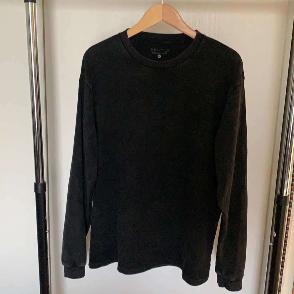 (SOLD OUT) ESNTLS FADED BLACK OVERSIZED LONGSLEEVE